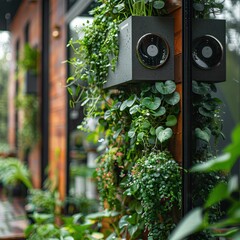 Fototapeta premium An IoT enabled smart garden system, automating watering and plant care