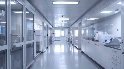 A biosecure facility developing antiviral treatments through advanced genetic engineering