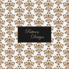 floral pattern, flower pattern, damask pattern, royal pattern, golden luxury pattern, background with frame