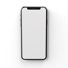 smartphone, 3D model in minimalism on a white background сreated with Generative Ai