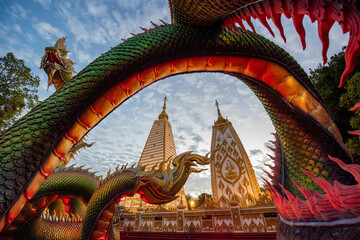 Fototapeta premium THAILAND UBON RATCHATHANI WAT PHRA THAT NONG BUA