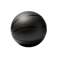 black leather basketball ball