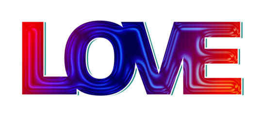 Love text creative design, romantic illustration word 