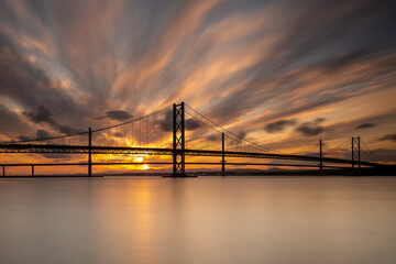 bridge at sunset