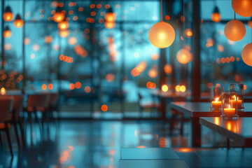 Cozy Evening Ambiance with Warm Candle Light and Bokeh Background