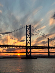 Forth Bridge at sunset