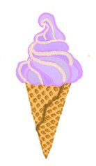 cartoon soft serve ice cream