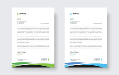 Corporate modern letterhead design, creative modern letter head design template