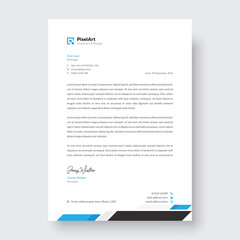 Professional corporate modern letterhead design, creative modern letter head design template