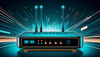 5G bandwidth internet technology as modern high speed futuristic 15