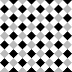 Black checks on white background. Repeated gingham geometric patern. Scottish style for design prints. Repeating texture of Scotland patterns