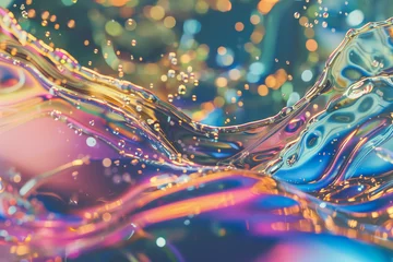 Fotobehang colorful gel slime shiny background © Ricky