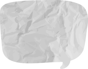 old paper speech bubble