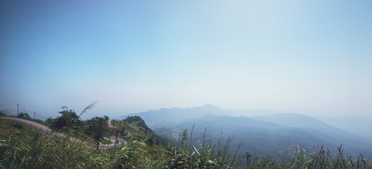 Landscape natural view sky mountain. Mountain view .Asia Tropical. landscape Mountain nature. Thailand - 754409949