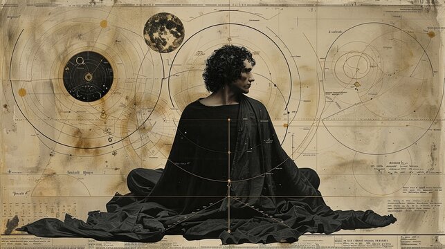 Artistic portrait of Nicolaus Copernicus