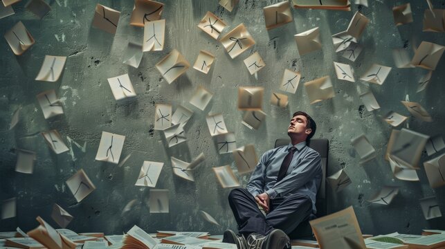 Businessman overload appointments and with little time
