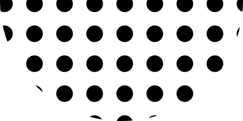 Semicircle figure background polka dots.

