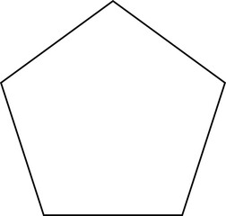 
Polygon geometric figure design drawing line.