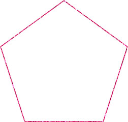 Polygon pink geometric figure design illustration
