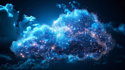 Fototapeta premium An advanced telecommunication network leveraging cloud computing