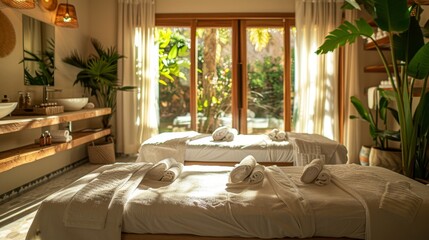 An eco-friendly spa and wellness center focusing on natural healing and relaxation