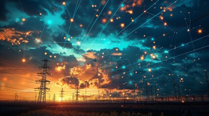 An energy grid modernized with cloud computing and IoT technologies