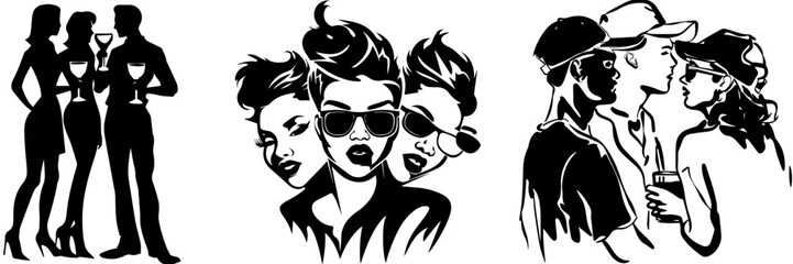 black and white horse woman