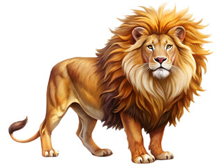 Obraz premium Lion on transparent