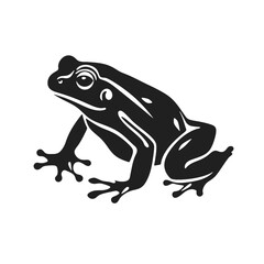 frog silhouette vector illustration