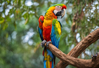 blue and yellow macaw