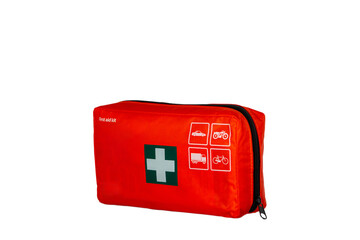 first aid kit isolated on white background