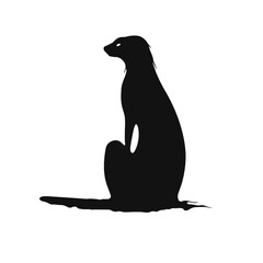 meerkat silhouette illustration