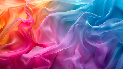 Obraz premium abstract background of colored silk or satin waving in the wind