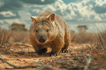 Niedliche Tiere Australiens - Wombat