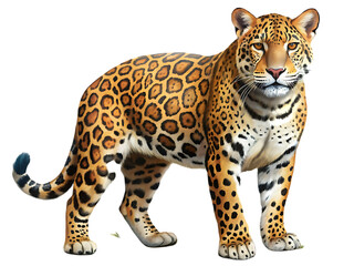 Cheetah on transparent