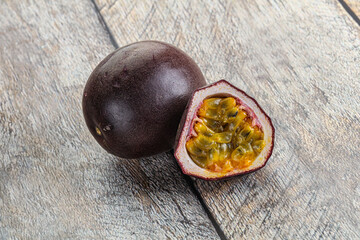 Tropical sweet and juicy passionfruit