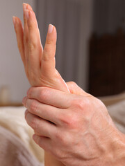 Hand Massage and Reflexology. Alternative medicine, Holistic approach concept