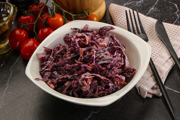 Coleslaw salad with cabbage and carrot