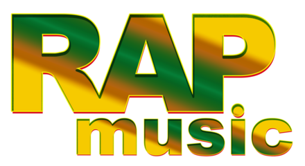 RAP text, modern creative word Illustration, music culture