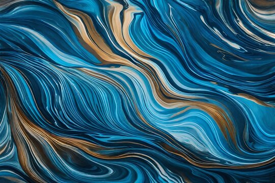 abstract blue background with waves, Immerse yourself in the mesmerizing world of abstract art with a captivating image featuring a texture color abstract background pattern art paint liquid blue effe