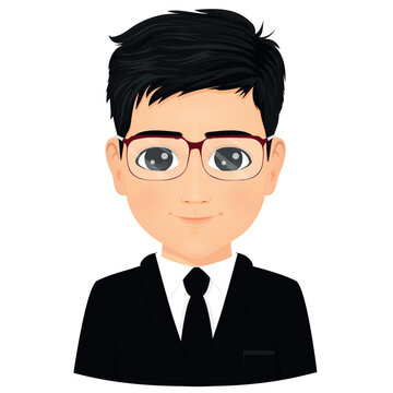 portrait of male student with glasses