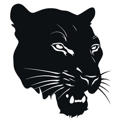 Black Panther  logo  Silhouette 