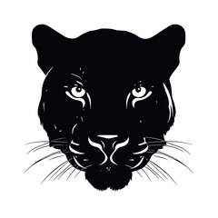 Black Panther  logo  Silhouette 