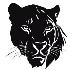 Black Panther  logo  Silhouette 