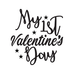 My 1st Valentines Day SVG Design