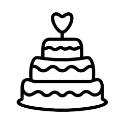 wedding cake icon