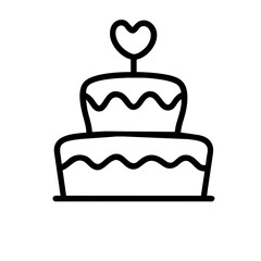 wedding cake icon