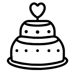 wedding cake icon