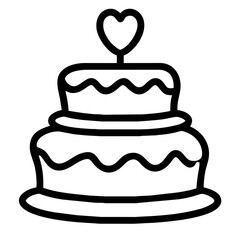 wedding cake icon