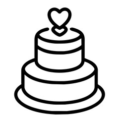 wedding cake icon